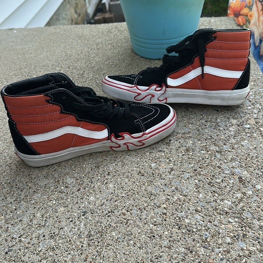 Vans high tops with flames men’s size 10.5 - Picture 8 of 8